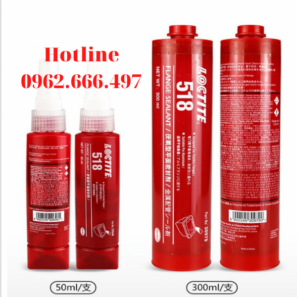 Keo Loctite thay thế gioăng 518-50ml