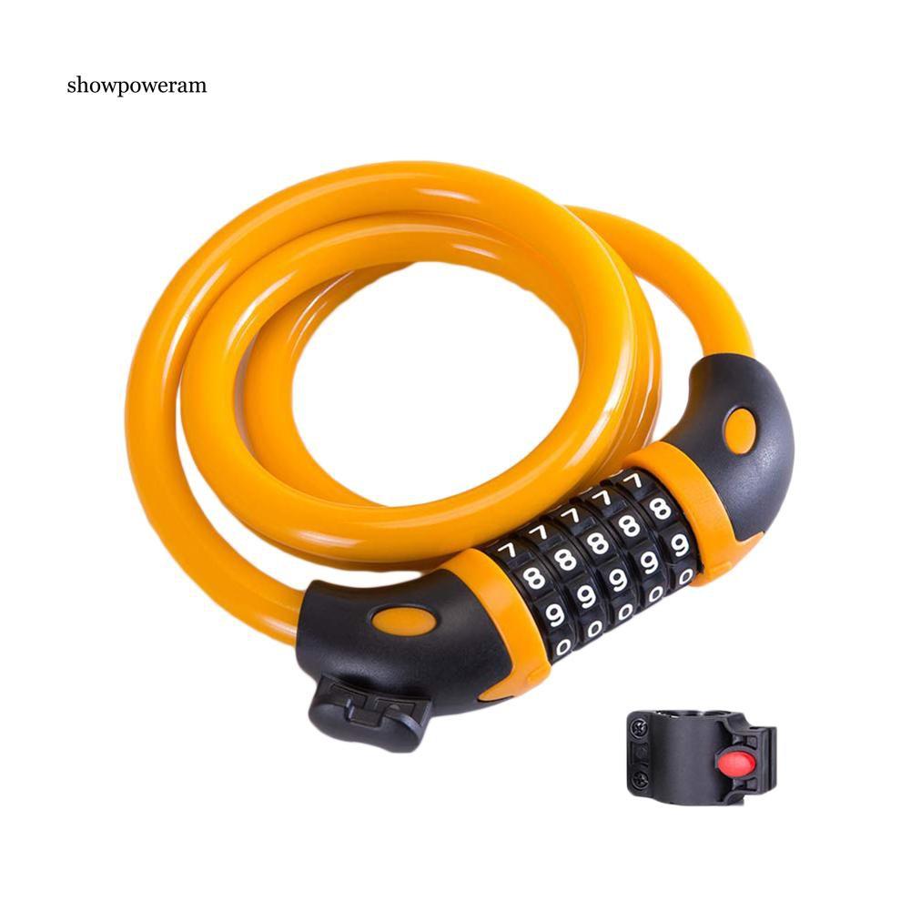 Dây khóa mật mã 5 chữ số chống trộm độ bảo mật cao tiện lợi