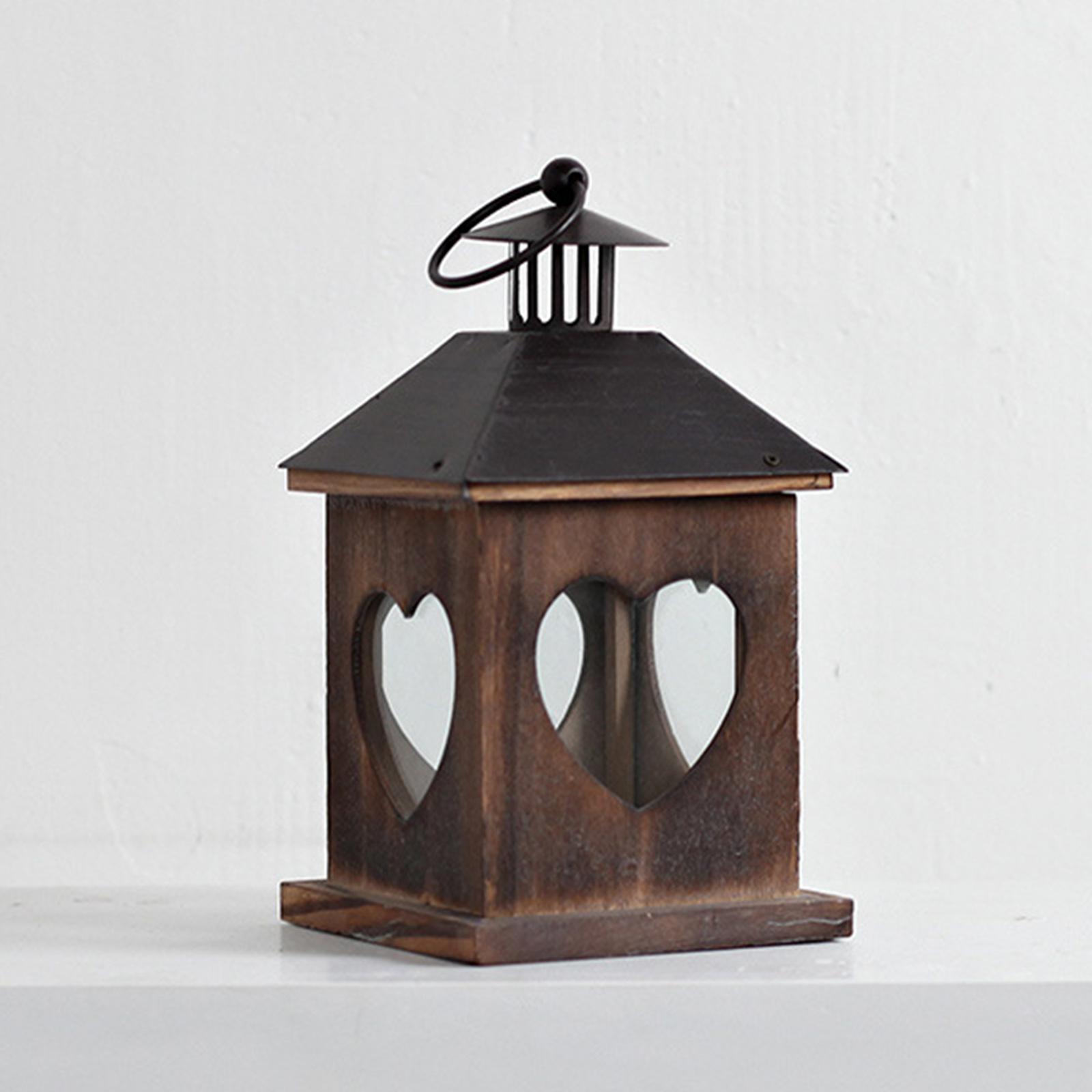 Candle Holder Hanging Lantern Ornaments Windproof for Outdoor Candlestick Love