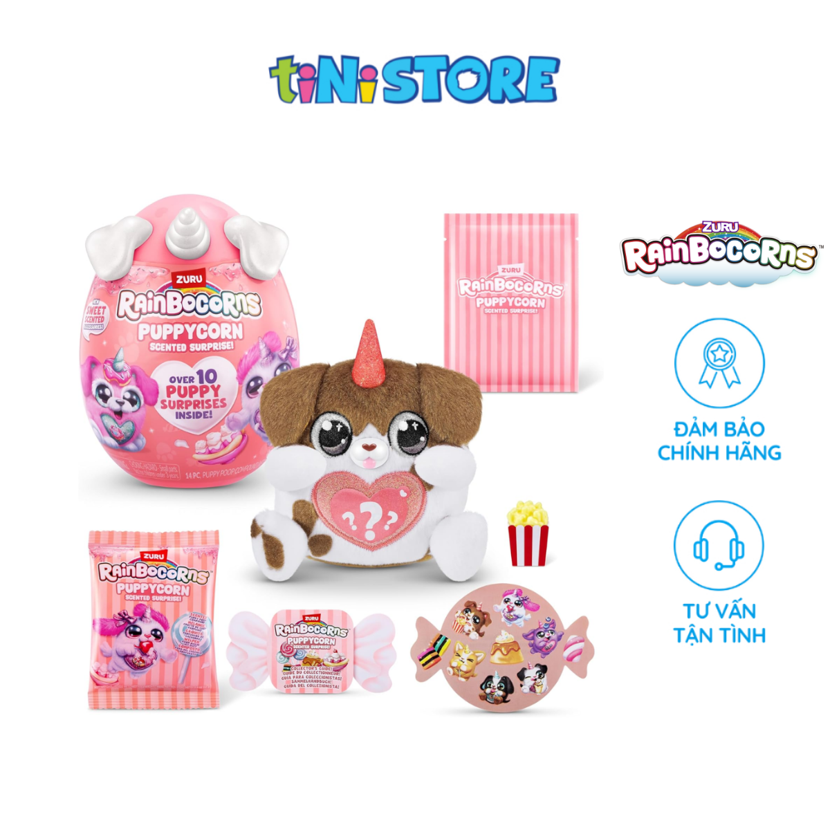 Đồ Chơi Trứng Kỳ Lân Cún Con Kèm Phụ Kiện Hương Thơm Zuru Rainbocorns Puppycorn S8 (Mẫu ngẫu nhiên) 9298