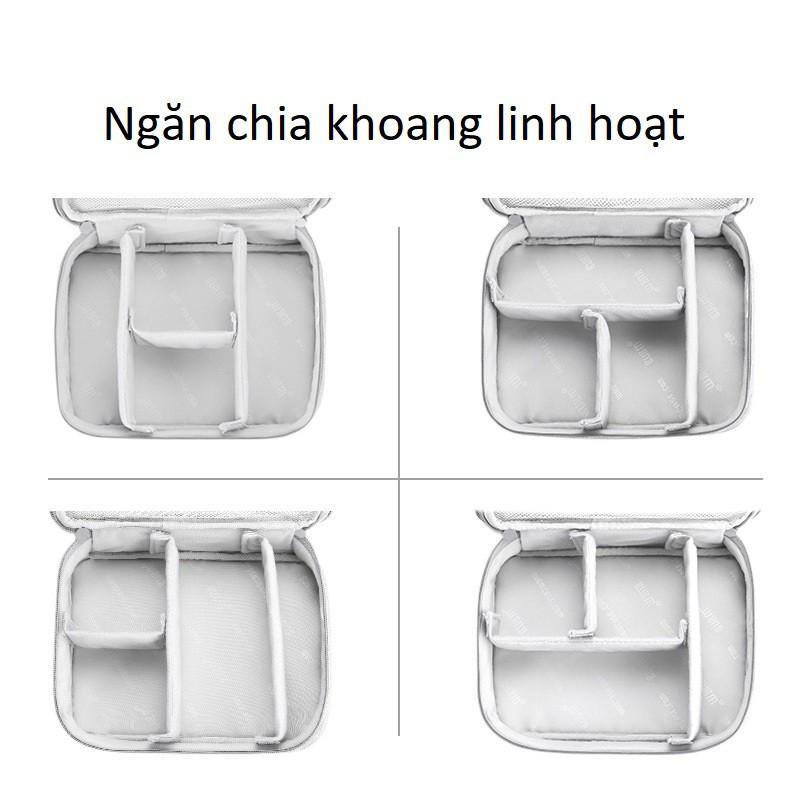 Túi BUBM đựng phụ kiện laptop phom cứng cáp kiêm đựng đồ kỹ thuật số phụ kiện máy ảnh.
