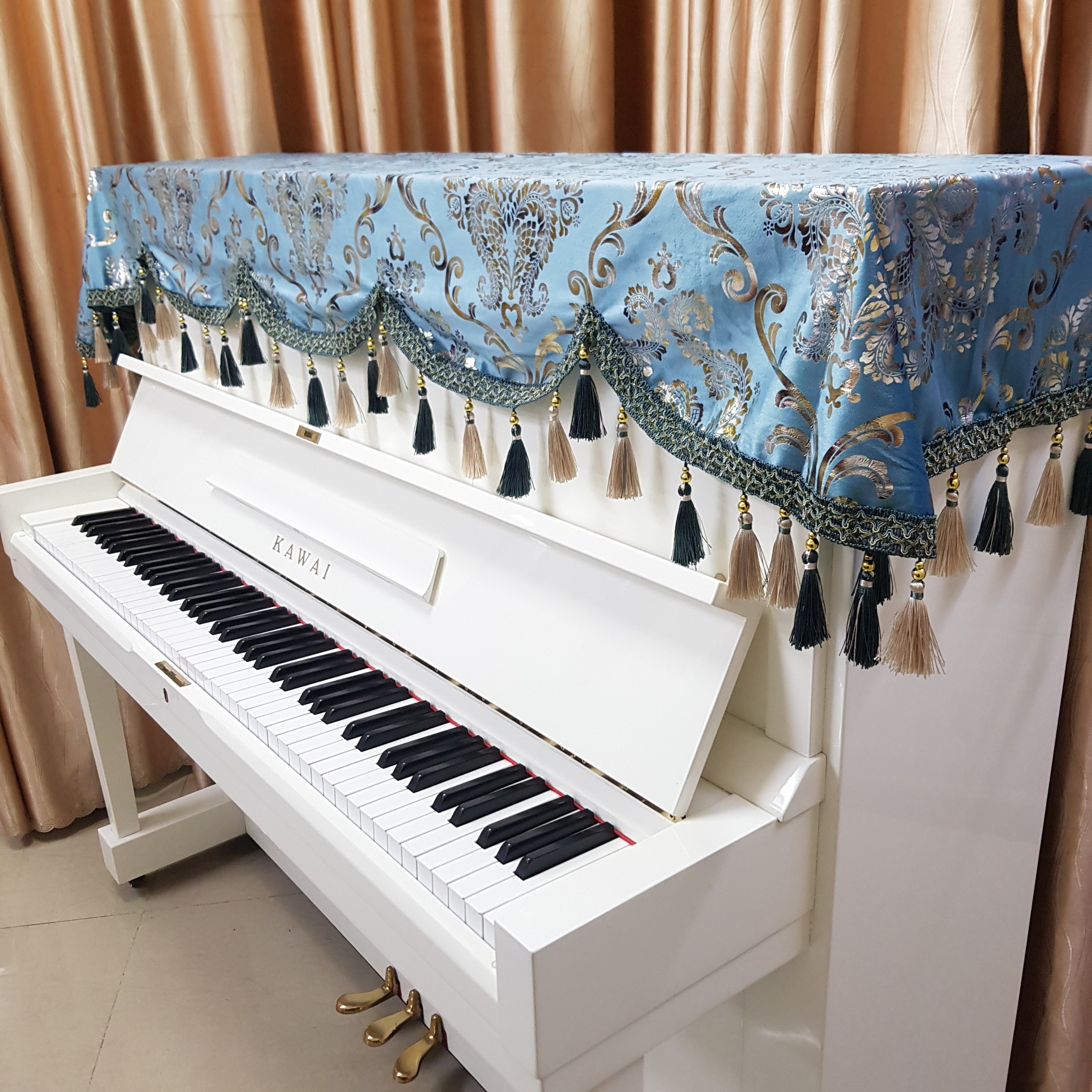 Khăn Phủ đàn Piano phong cách sang trọng