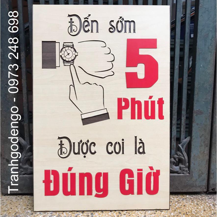 TRANH GỖ SLOGAN (nhiều mẫu)