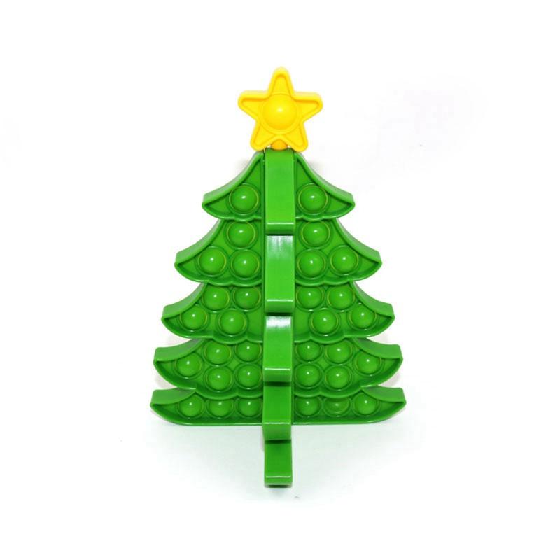 Tmdbyx Đồ chơi giảm căng thẳng hình cây thông giáng sinh 3D bằng silicone