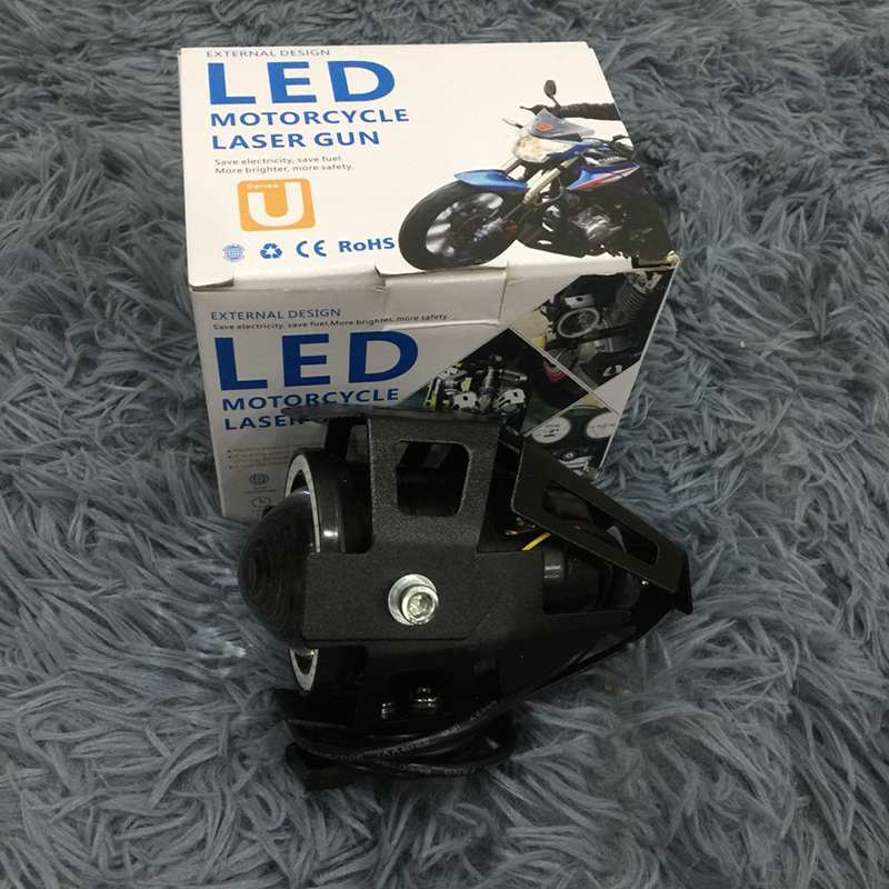Đèn dành cho phượt thủ - Đèn bi cầu LED U7 có 3 chế độ sáng gắn cho xe máy TA88