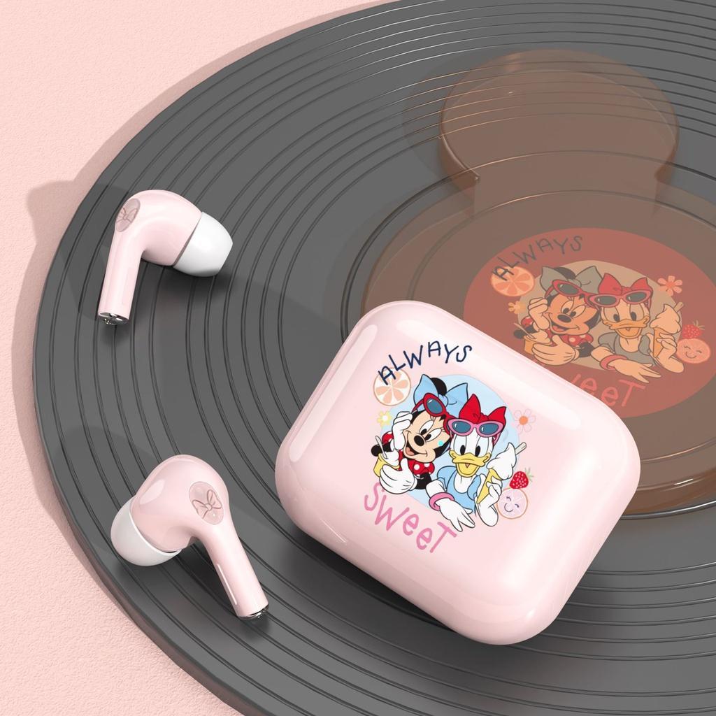 DISNEY Tai Nghe Thể Thao Không Dây Bluetooth 5.0 2022 TWS Hình Chuột Mickey