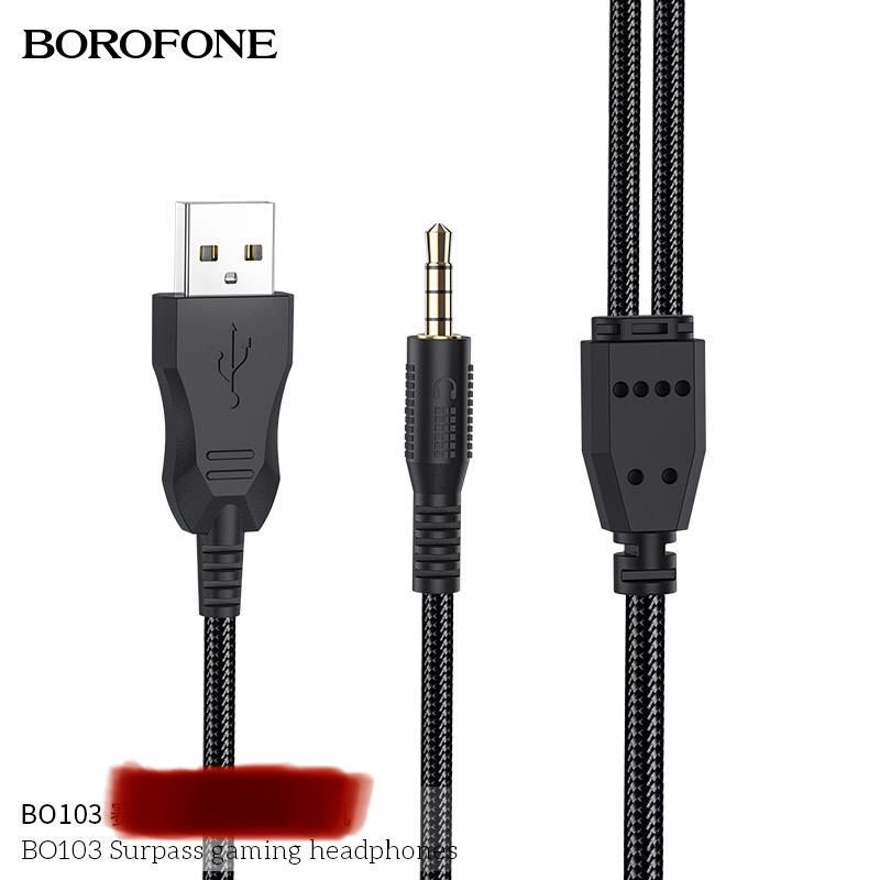 Tai Nghe Gaming Chụp Tai Borofone Bo103 -Tích Hợp Mic Đàm Thoại-Hàng Chính Hãng