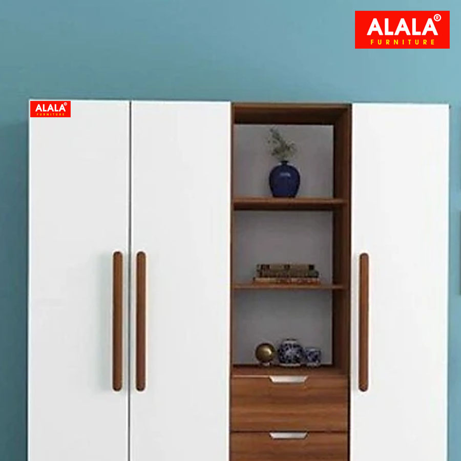 Tủ quần áo ALALA266 (1m6x2m) gỗ HMR chống nước - www.ALALA.vn - 0939.622220