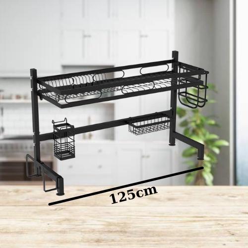 Bộ sản phẩm Kệ chén bát đũa thông minh bản nâng cấp 125cm- hiết kế tinh tế-Chất liệu dày dặn-Giao nhanh - Gói Kỹ