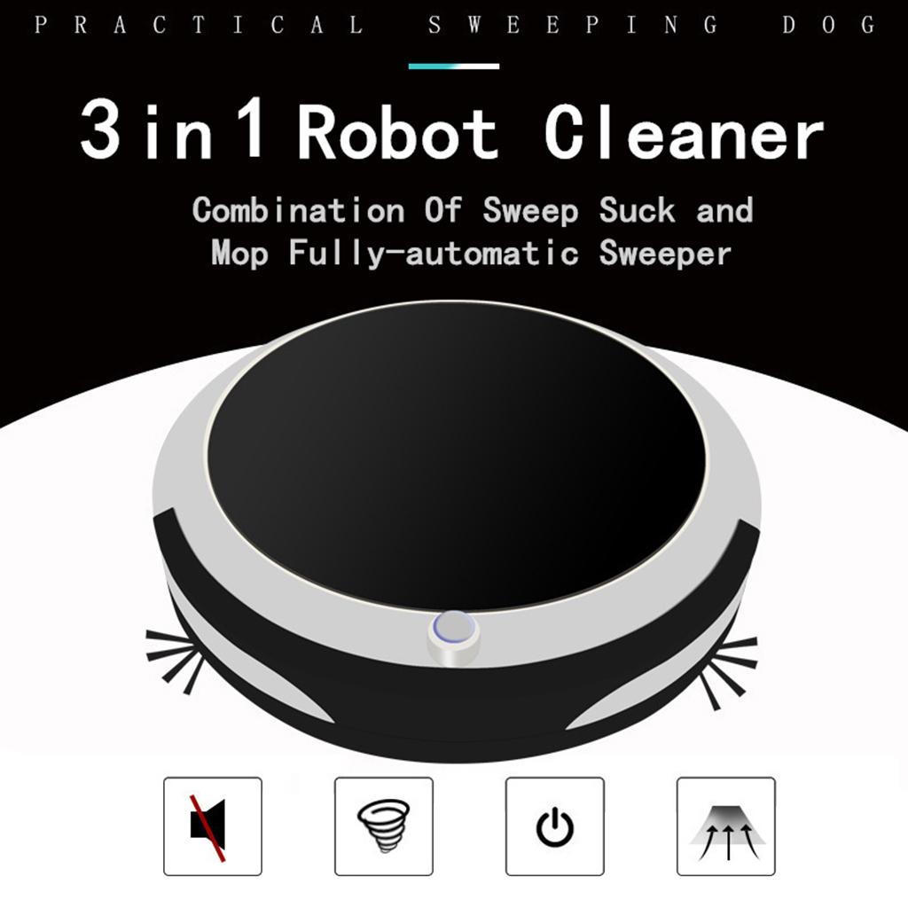 3 in 1 Intelligent Mopping Sweeping Vacuum Cleaner Robot Wet&Dry - EU Plug