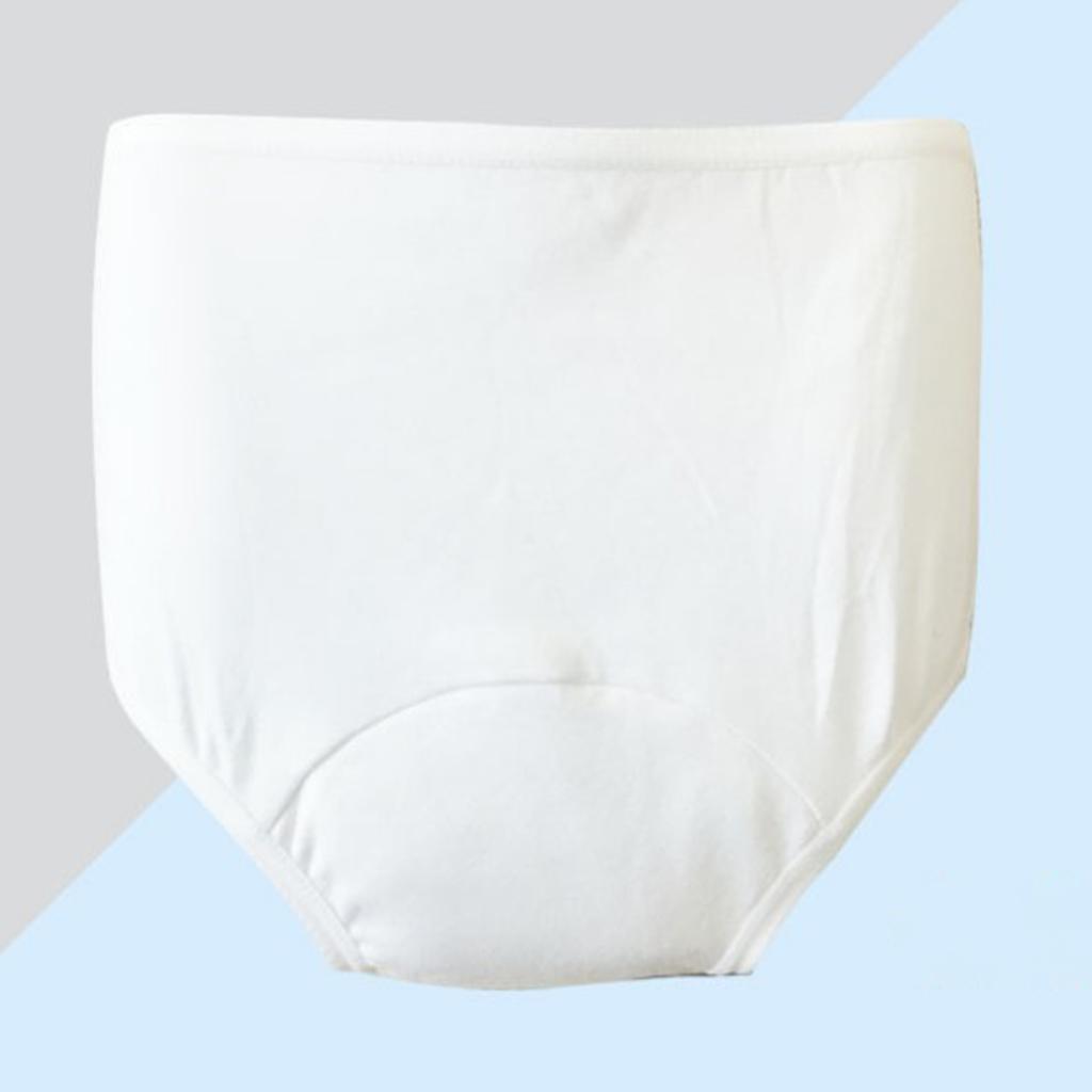 3 Pcs Washable Absorbency Incontinence Aid Cotton Underwear Briefs For Women