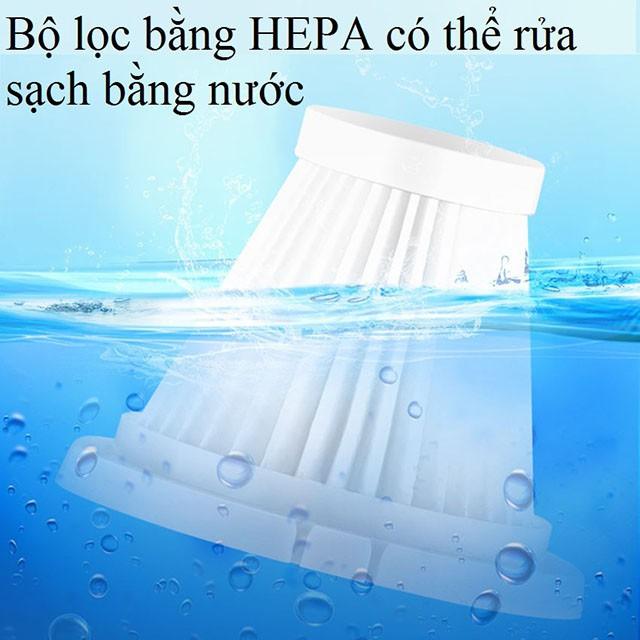 Máy hút bụi cầm tay mini không dây loại tốt XCQ-1, dụng cụ hút bụi vệ sinh chăm sóc ô tô - Aka mart