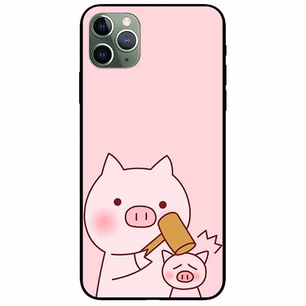 Ốp lưng dành cho Iphone 11 Pro mẫu Heo Cầm Búa