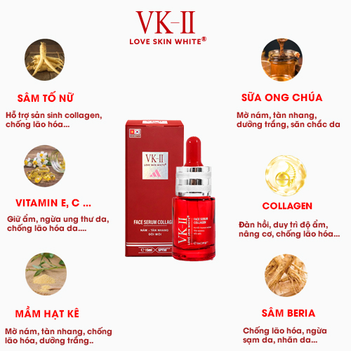 Serum Ngừa Nám Tàn Nhang Đồi Mồi VK II ( 15ml/35ml )