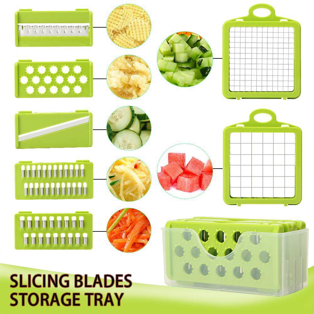 Rau Củ Quả 8 Trong 1 6 Dicing Lưỡi Dao Cắt Lát Máy Hủy Tài Liệu Cụ Gọt Vỏ Trái Cây Khoai Tây Phô Mai Thoát Nước Xay Xay Thịt Phụ Kiện Nhà Bếp Dụng Cụ