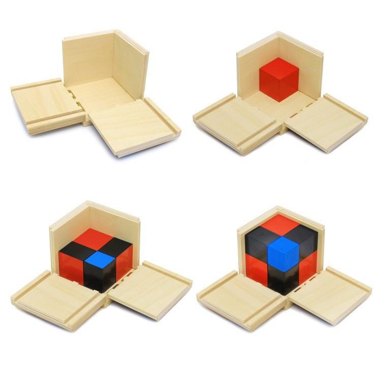 Hộp Nhị Thức - Giáo cụ Montessori - Đồ chơi giáo dục bằng gỗ an toàn cho bé 3 tuổi giúp phát triển tư duy toán học