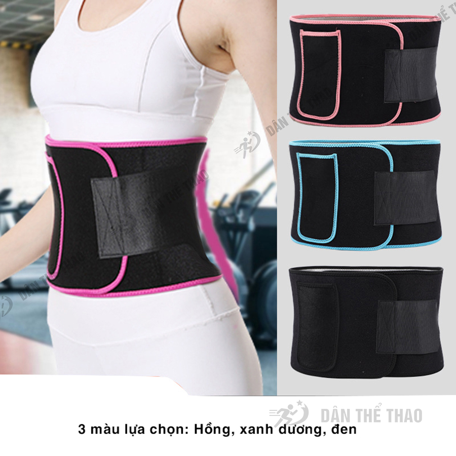 Đai nịt bụng giảm mỡ vải ion bạc kháng khuẩn - Đai định hình eo đốt cháy mỡ thừa size 95 x 20cm