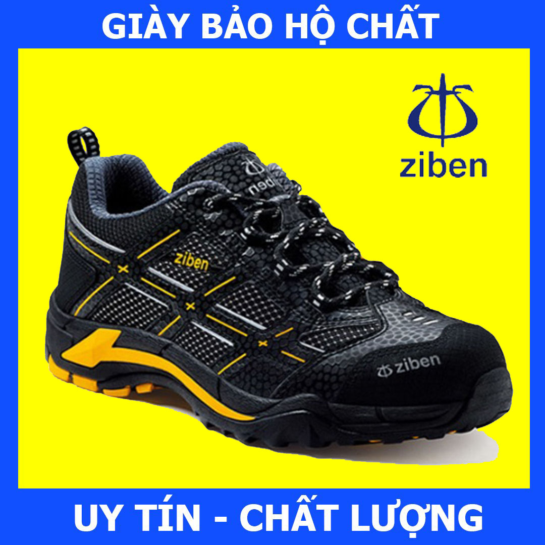 Giày Bảo Hộ Hàn Quốc Ziben 193B, Chống Đâm Xuyên, Chống Va Đập, Chống Trơn Trượt, Thoáng Khí