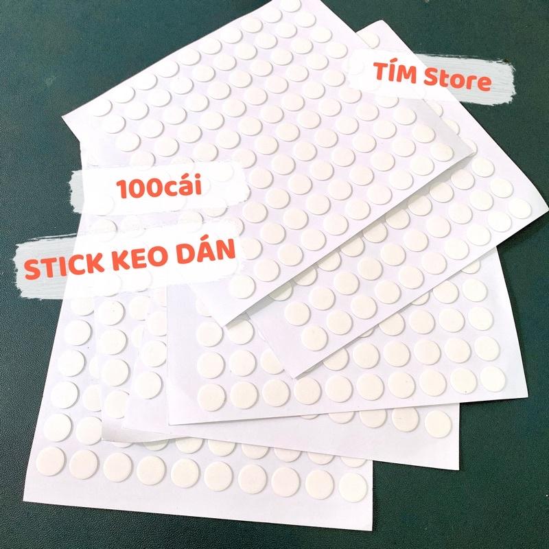 Keo tròn dán sticker charm trang trí handmade diy slime TIMSTORE