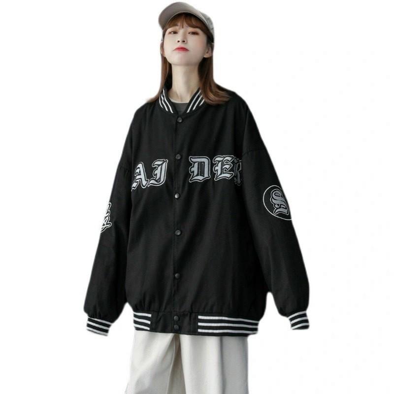 Áo khoác dù Nam Nữ Ulzzang, Áo Bomber Jacket Unisex form rộng chữ in cực chất phong cách hiphop