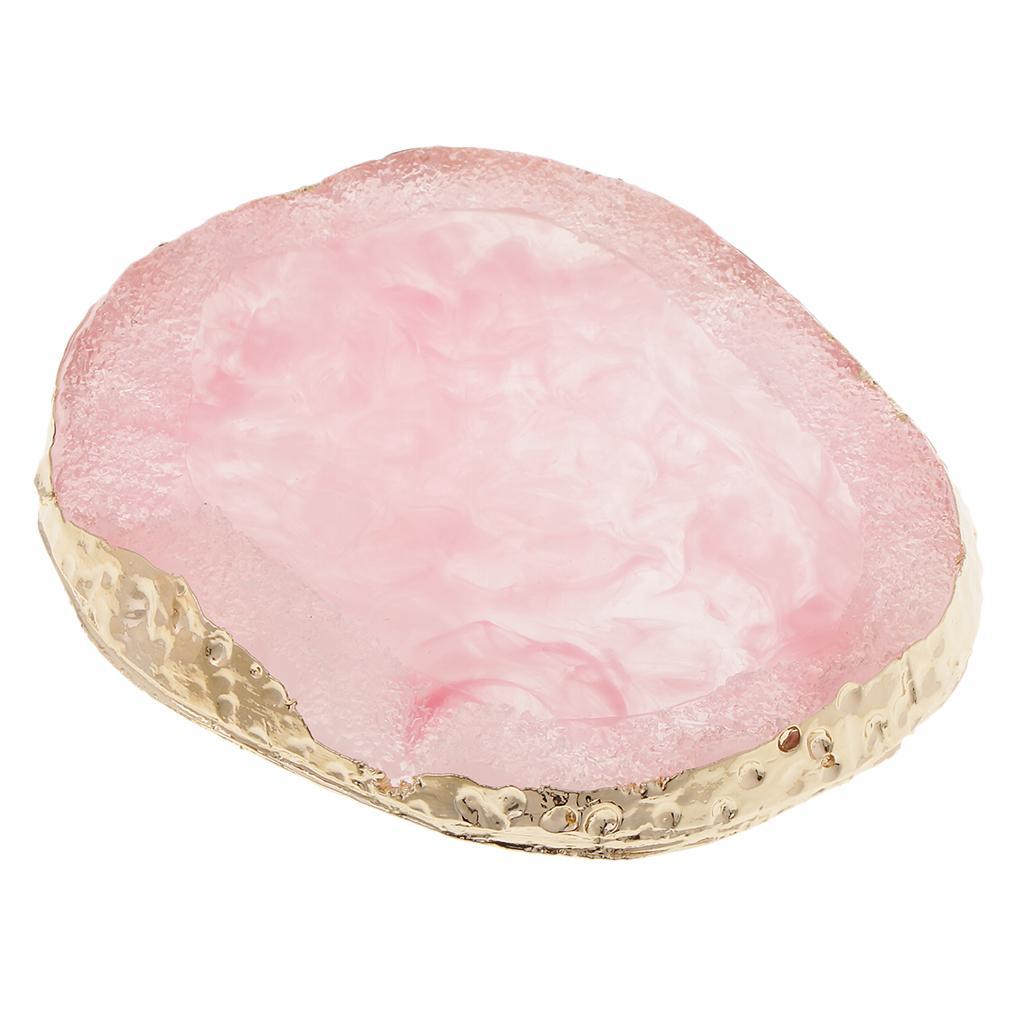 4x Imitation Agate Color Mixing Plate Jewelry Display Pad Coaster Mat Craft