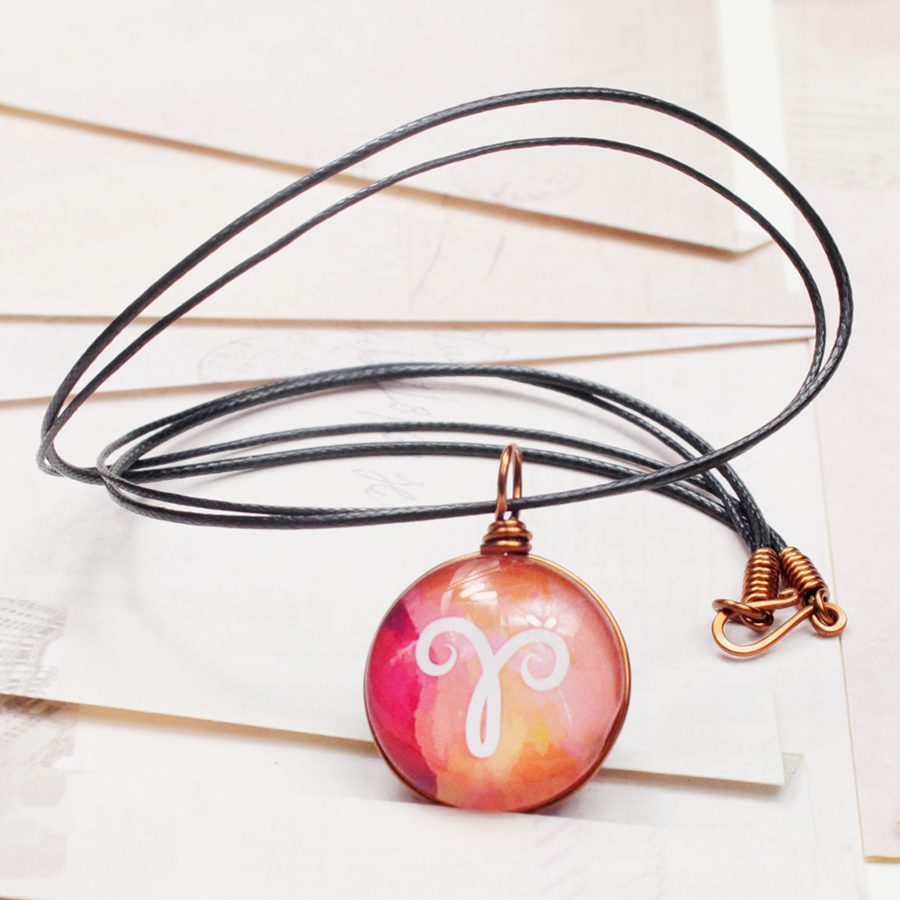 Dây chuyền 12 cung hoàng đạo Zodiac màu sắc tươi sáng 06647-DC006