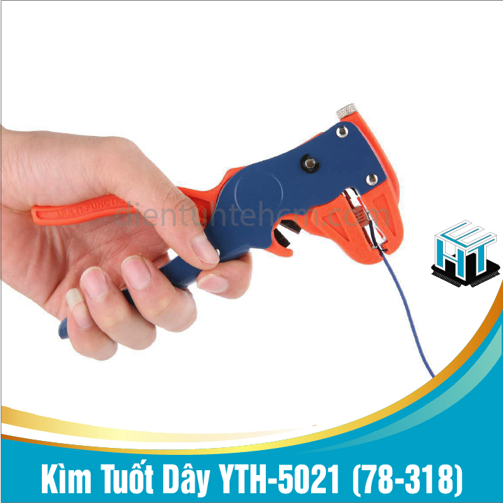 Kìm Tuốt Dây YTH-5021 (78-318)Với Cấu Tạo 2 Gọng Kìm Độ Bám Lớn