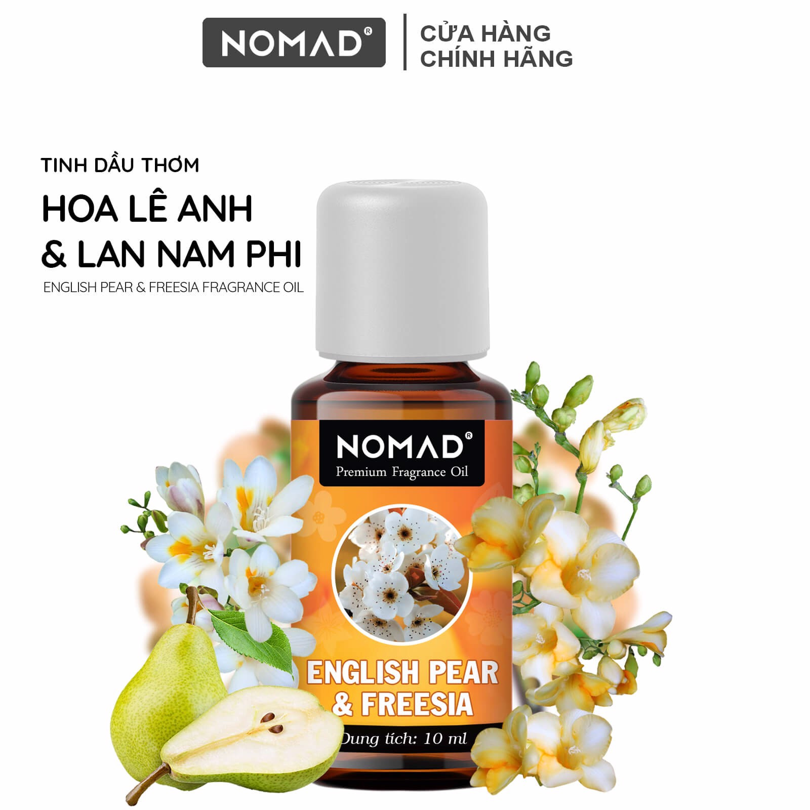 Tinh Dầu Thơm Nomad Premium Fragrance Oil - English Pear & Freesia