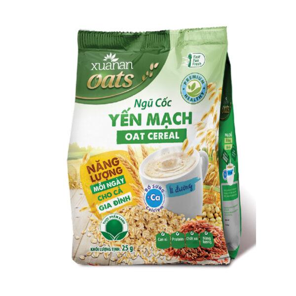 Ngũ Cốc Yến Mạch Xuân An [ít đường] Túi 400G {25g*16 gói}