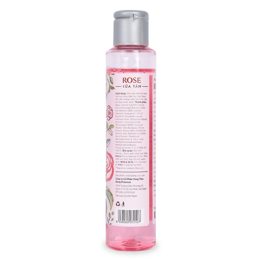 Sữa Tắm Purité by Prôvence Mềm Mịn Hoa Hồng (100ml)