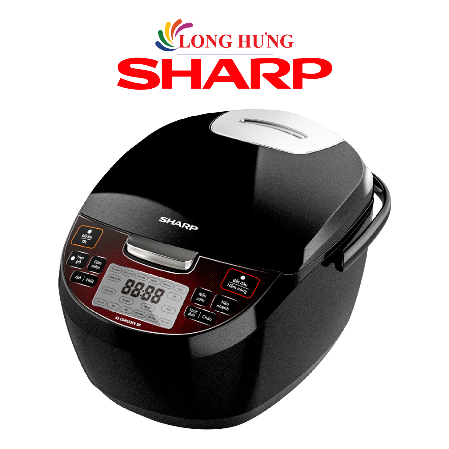 Nồi cơm điện tử Sharp 1.8 lít KS-COM193EV-BK - Hàng chính hãng