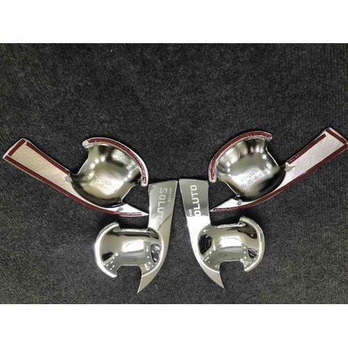 Bộ ốp tay nắm, Hõm cửa xe dành cho Kia Soluto mạ crom