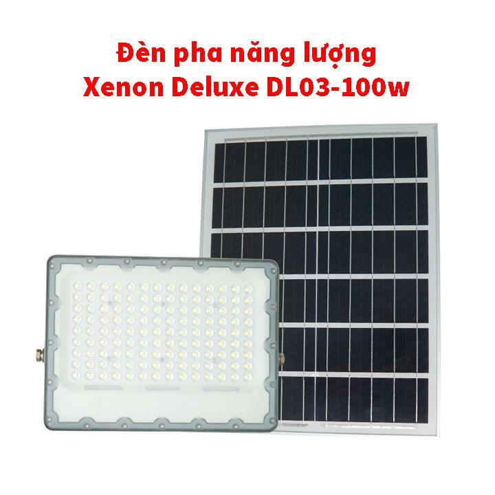 Đèn pha năng lượng mặt trời Xenon Deluxe cao cấp chính hãng DL03-100W