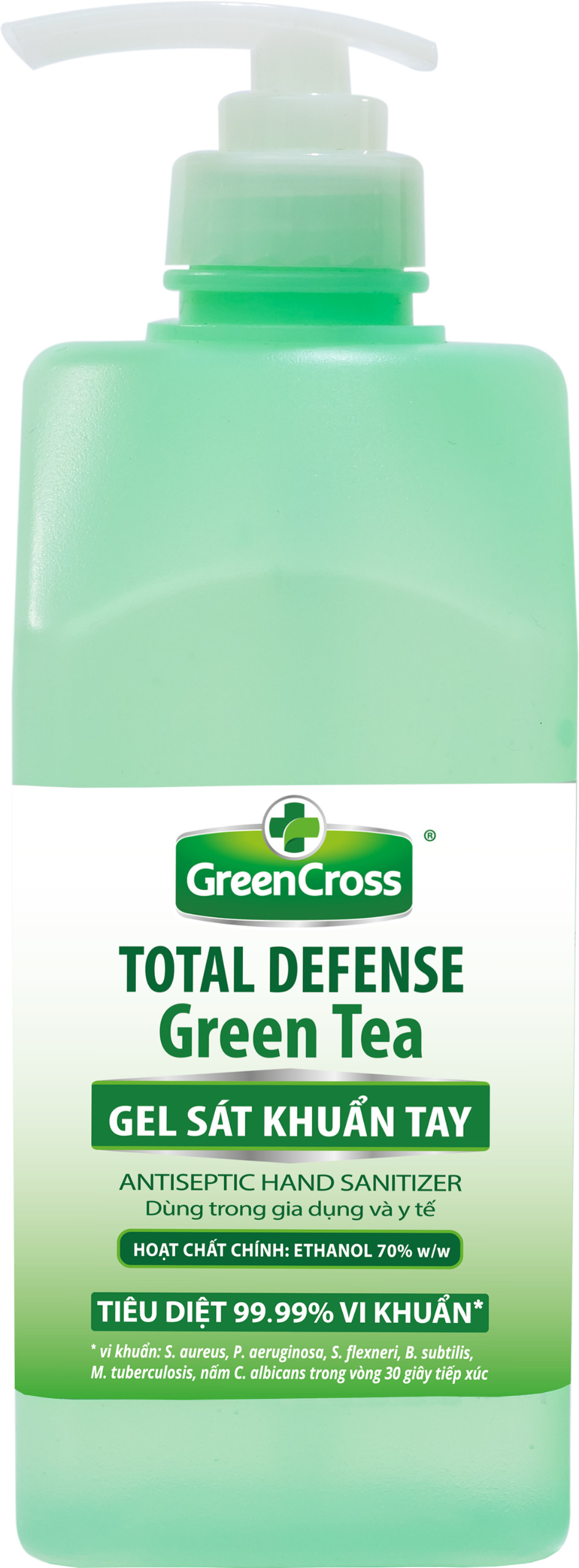 Combo 2 chai Gel sát khuẩn tay Green Cross Total Defense - 500ml