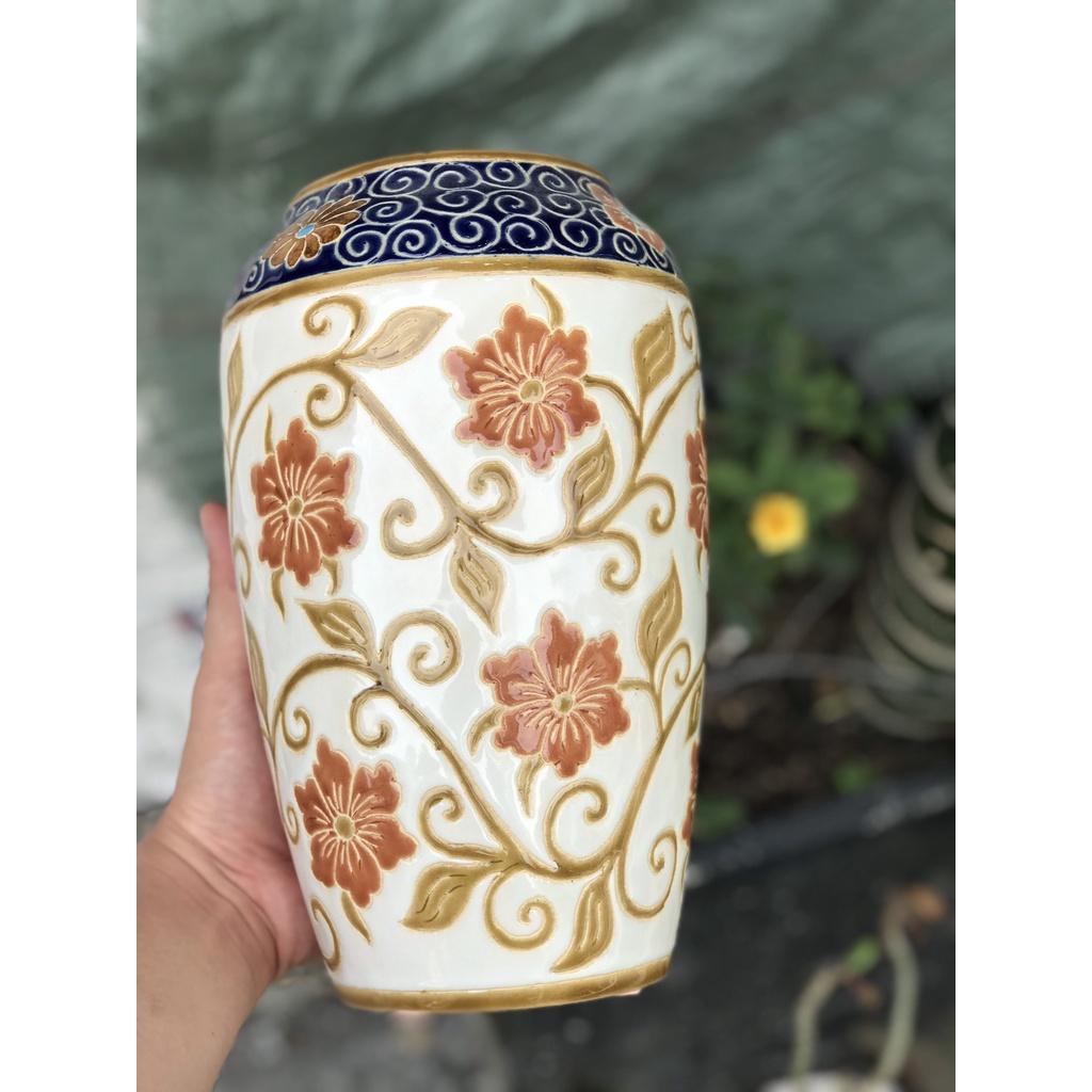 BÌNH HOA DÂY LÁ 26 GỐM SỨ NAM BỘ