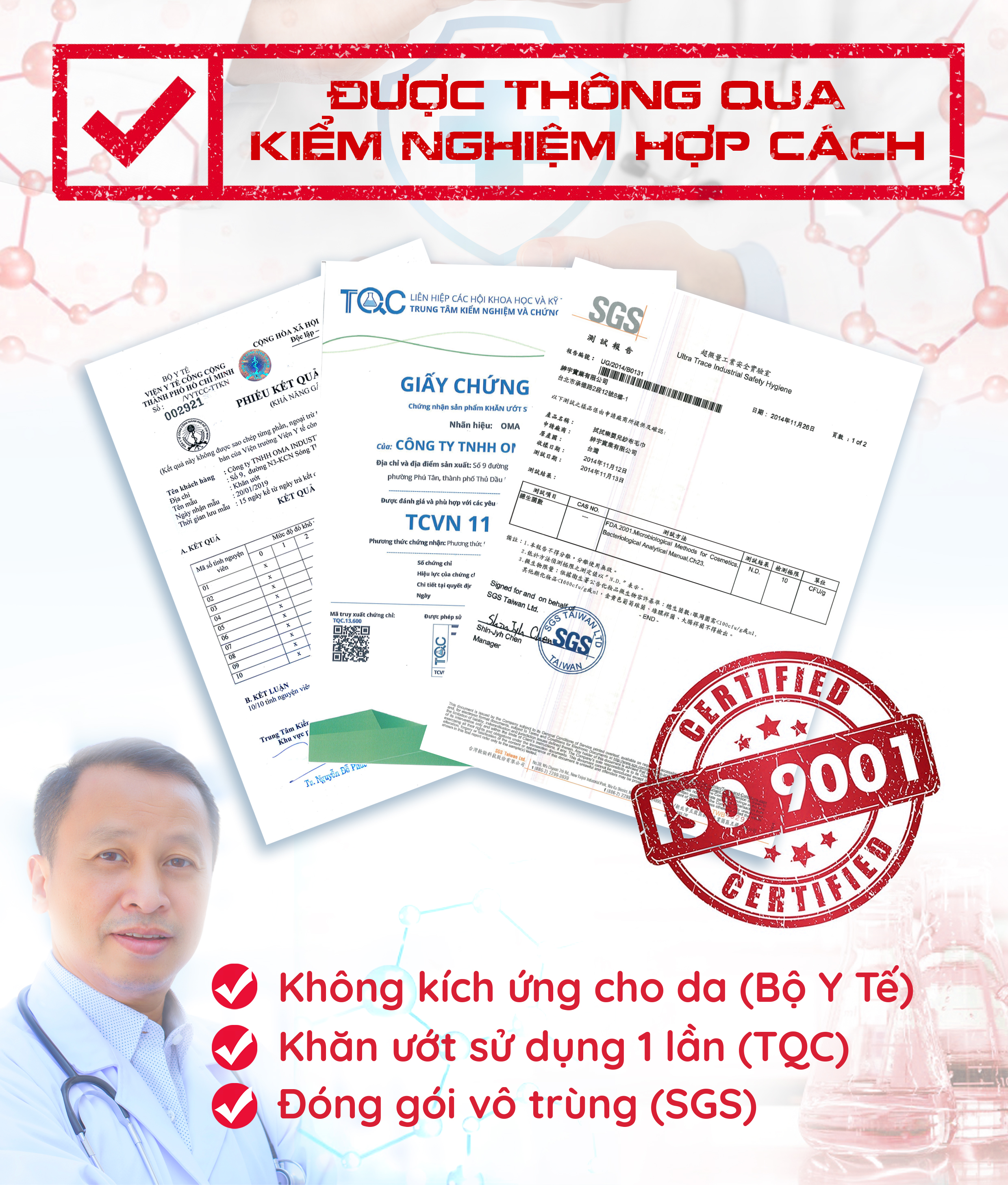 Khăn ướt làm sạch tinh khiết Oma & Baby for Lady - hương hoa thơm ngát