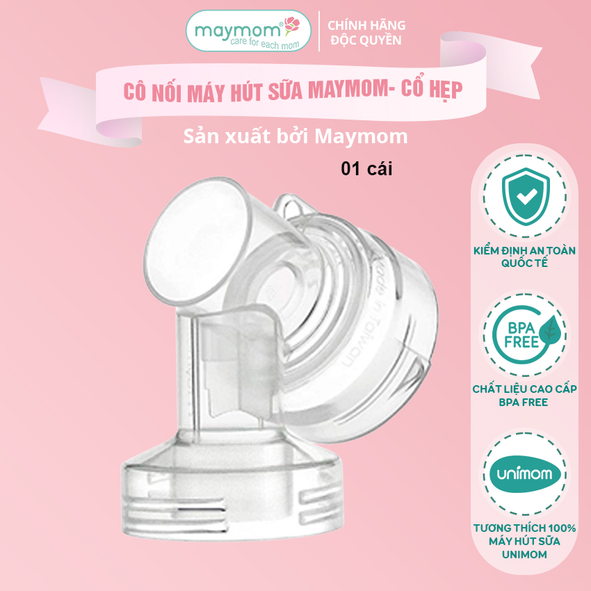 Cổ Nối Phễu Maymom Myfit Loại Cổ Hẹp, Tương Thích Phễu Hút Sữa Medela, Pumpin, Lacteck, Mini Pum, Pumpa, Silicon