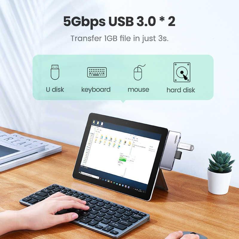 Bộ chuyển đổi Type-C sang HDMI/Hub USB 3.0/Audio 3.5mm cho Surface Go 80332 - Hàng Chính Hãng - Bảo Hành 12 Tháng