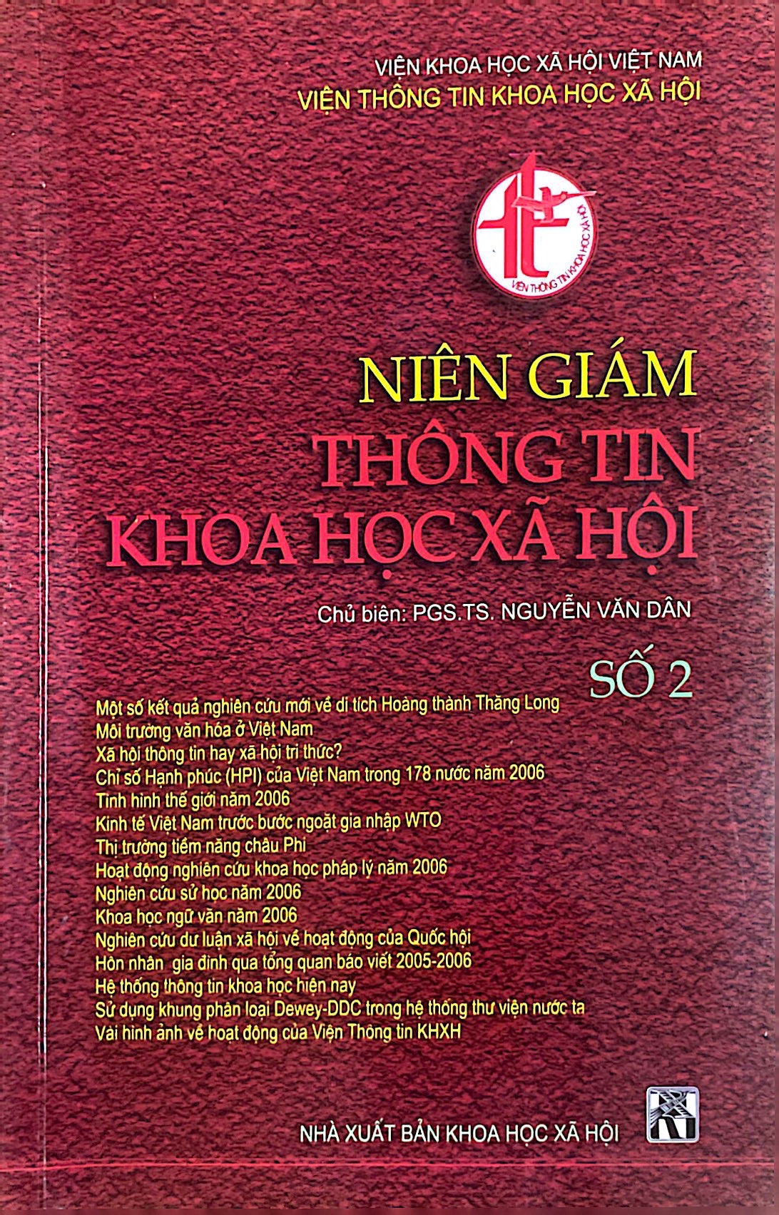 Niên Giám Khoa Học Xã Hội Số 2