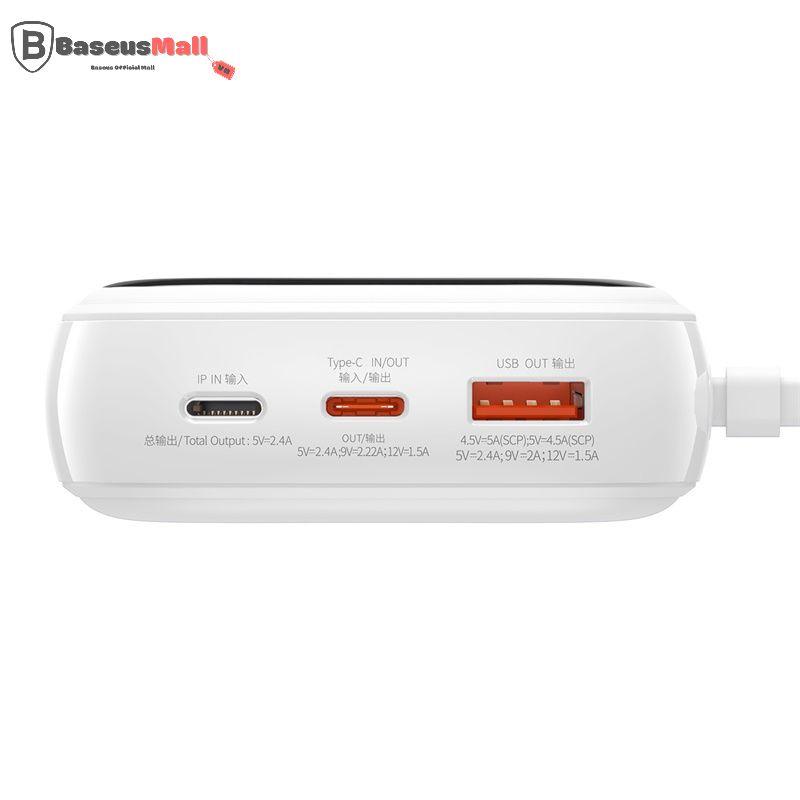 Baseus -BaseusMall VN Pin sạc dự phòng sạc nhanh Baseus Qpow Digital Display 20000mAh 20w/12/13 (Hàng chính hãng)