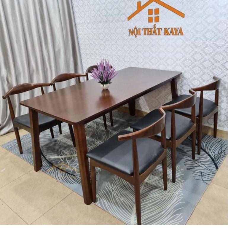 Bộ bàn 6 ghế Bull-đầu bò 1m6