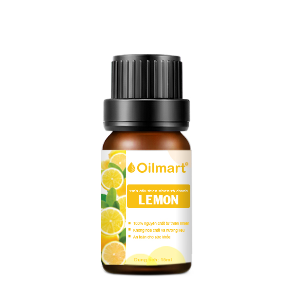 Tinh Dầu Thiên Nhiên Vỏ Chanh Oilmart Lemon Essential Oil 15ml
