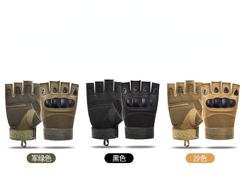 Mùa đông Găng tay ngón tay đầy đủ găng tay chiến thuật quân sự nam Color: Sand Color Size: XL