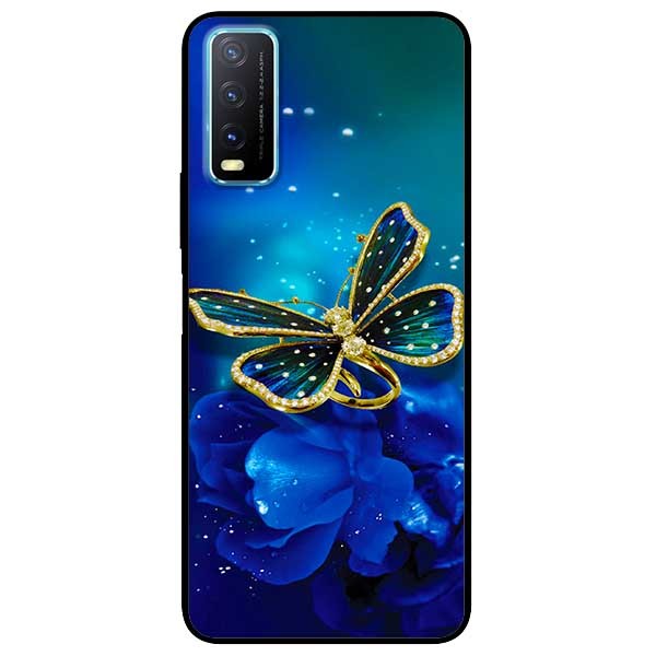 Ốp lưng dành cho Vivo Y20 - Y20s - Y12s mẫu Bướm Xanh