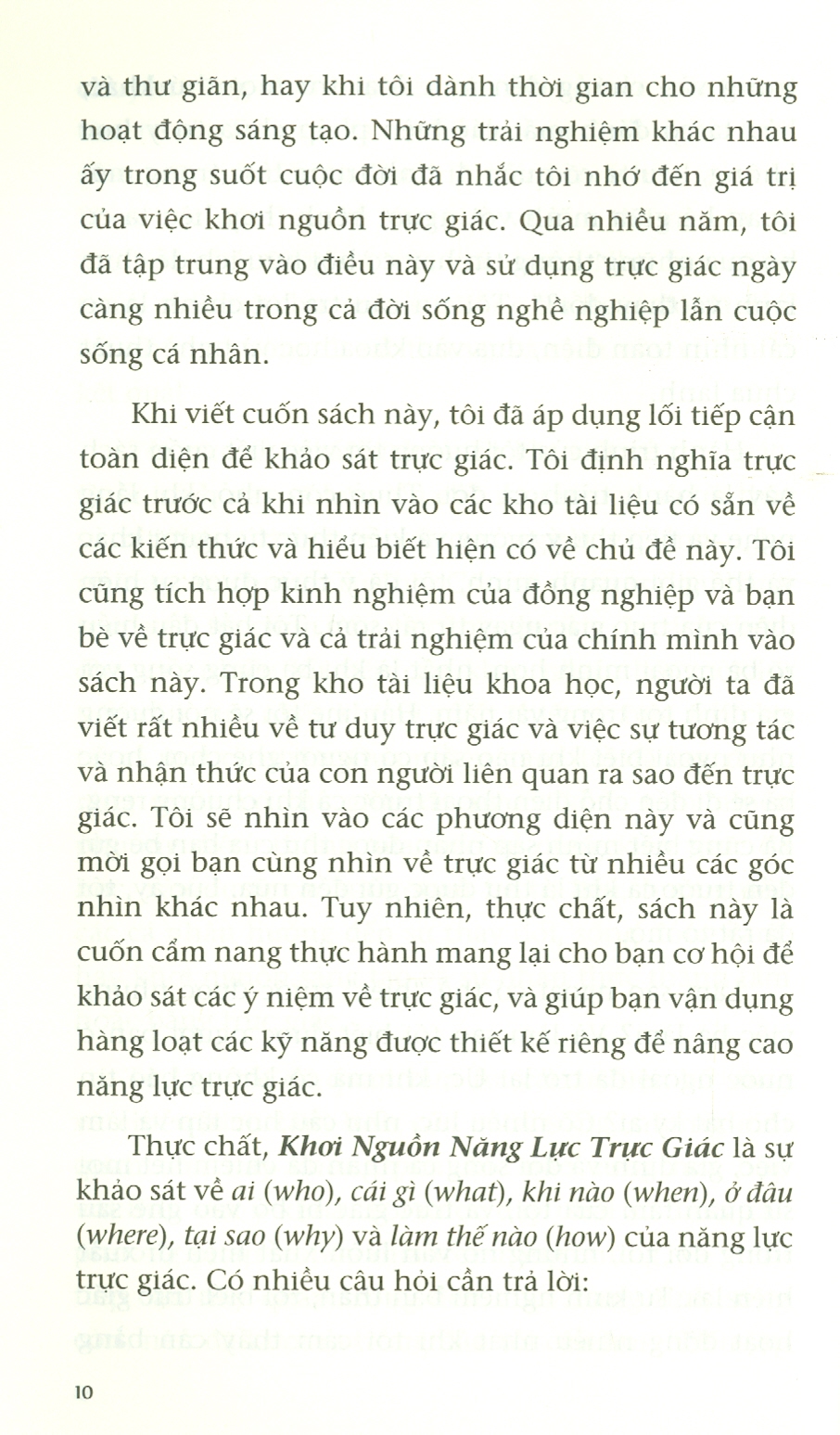 Khơi Nguồn Năng Lực Trực Giác