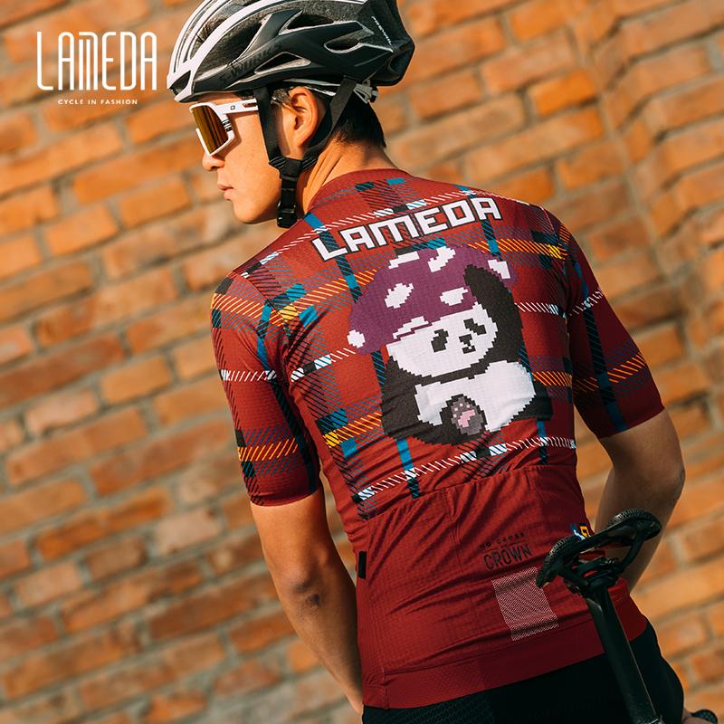 Lameda 2023 MỚI MỚI Đàn ông Tay áo ngắn Suit Suit Suit Suits Hấp thụ nhanh chóng Color: Red Size: XXXL