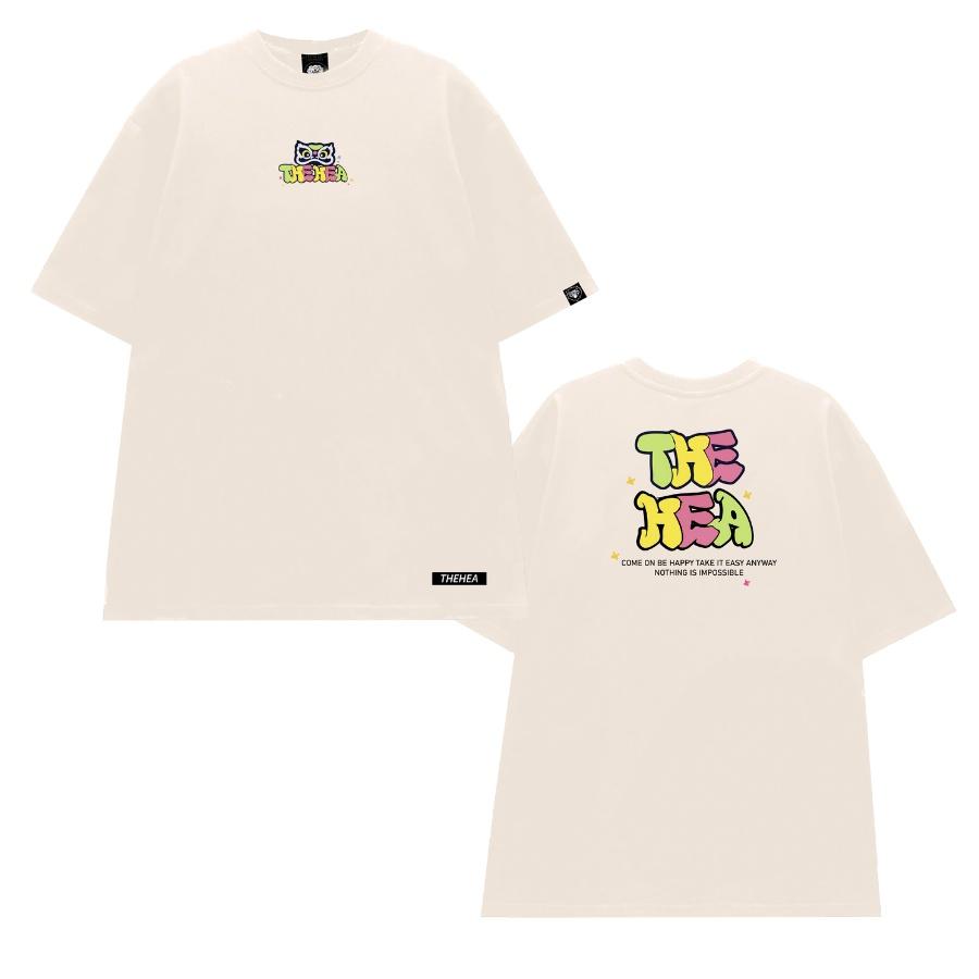 Áo Thun Unisex HEA Color Full Tee Đen Form Rộng Tay Lỡ Streetwear Oversize Cổ Tròn Nam Nữ 100% Cotton - Local Brand HEA