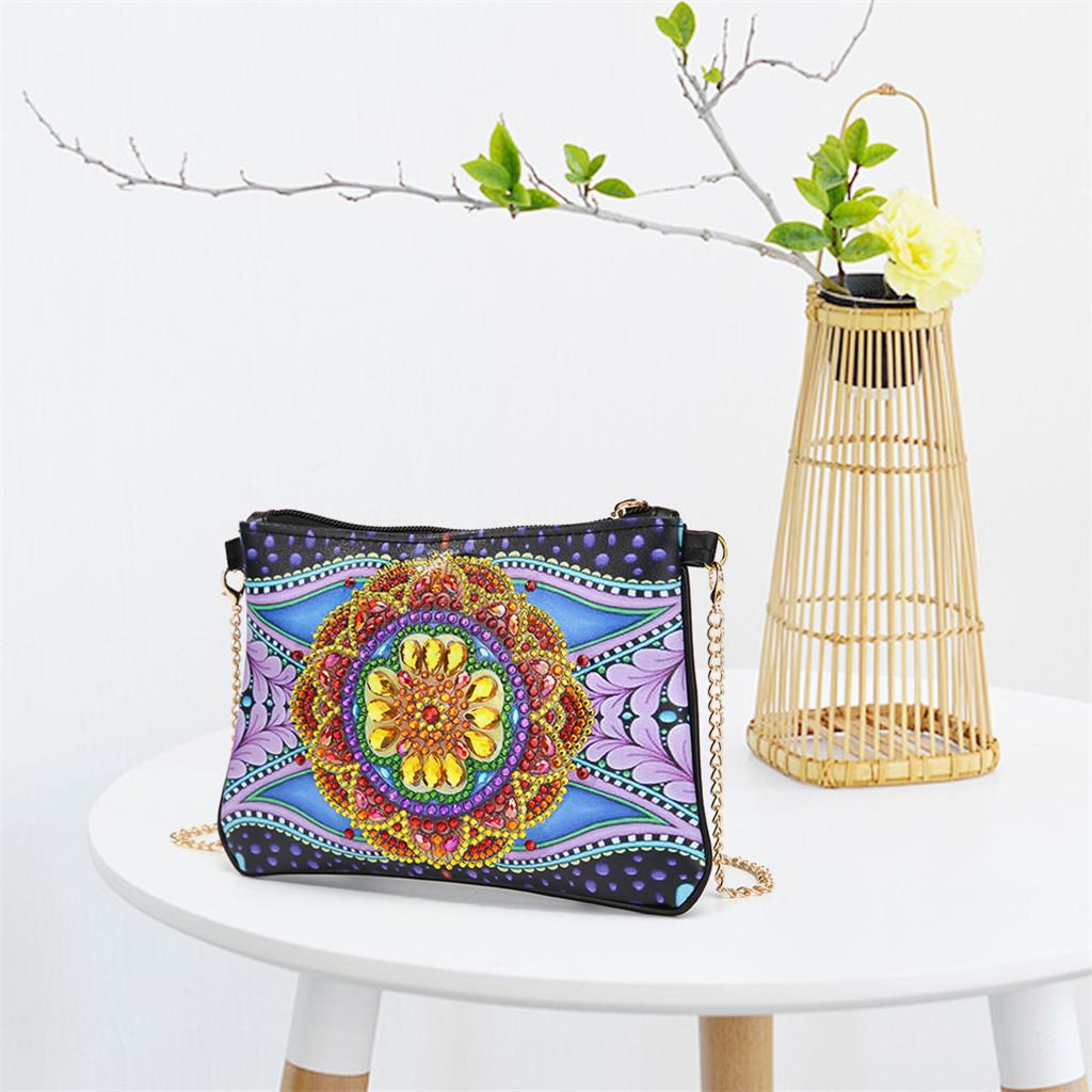 Mini Handbag Diamond Painting Leather Chain Shoulder Bags