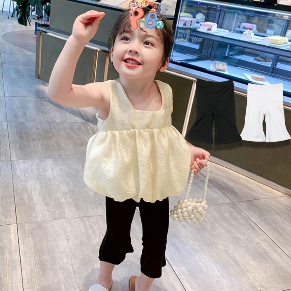 Quần Lửng Bé Gái Ống Loe Cho Bé, Chất Zip Cao Cấp Dễ Phối Đồ BabyBoo - PiBo Store