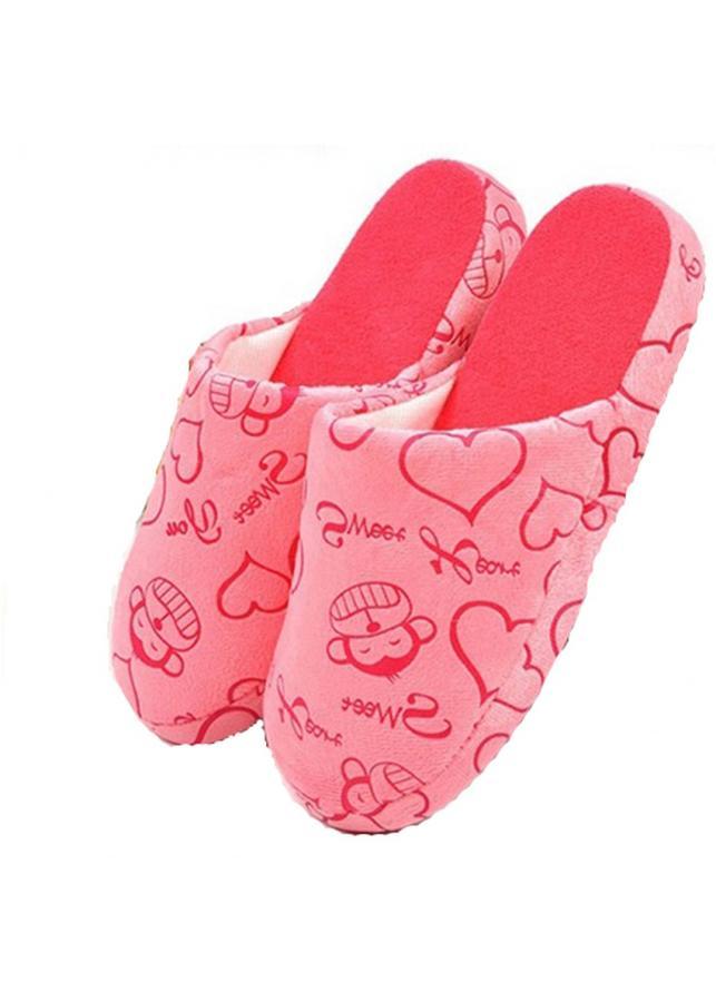 Dép bông đi trong nhà đế chống trơn trượt Unisex